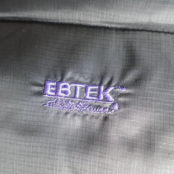 Vintage Eddie Bauer Vest XL Black Down Filled Puffer Quilted EBTEK - Picture 2 of 9